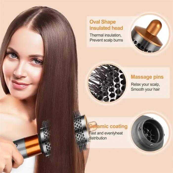 Grande brosse volumisante ronde pour accessoires Dyson Airwrap