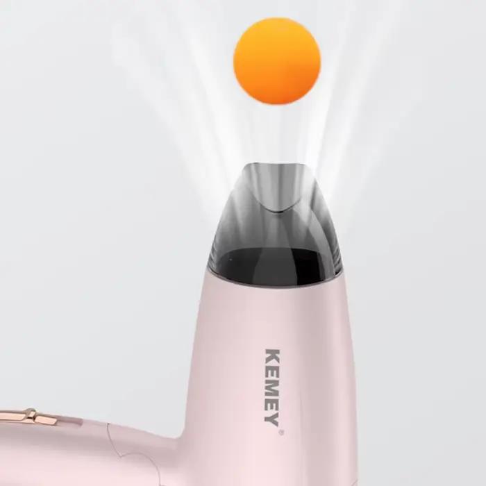 Kemei sèche-cheveux Compact pliable à poignée Portable souffleur à faible bruit
