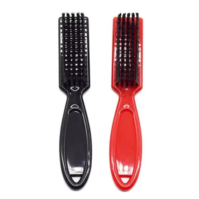 Brosse à Barbe Noire Professionnelle en Forme de Tête d'Huile
