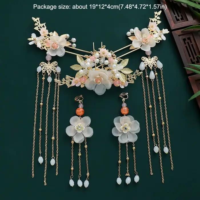 Antique Hanfu coiffure fée irrégulière gland étape secouant épingle à cheveux Style