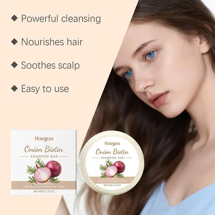 Shampoing à la biotine à l'oignon