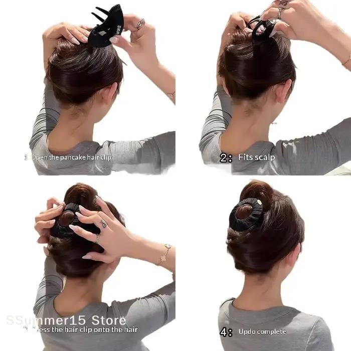 【R】Pince à cheveux créative en forme de crêpe