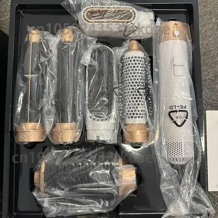 6 en 1 sèche-cheveux brosse peigne chaud ensemble professionnel fer à friser lisseur de cheveux outil de coiffure pour le style d'air Airwrap sèche-cheveux