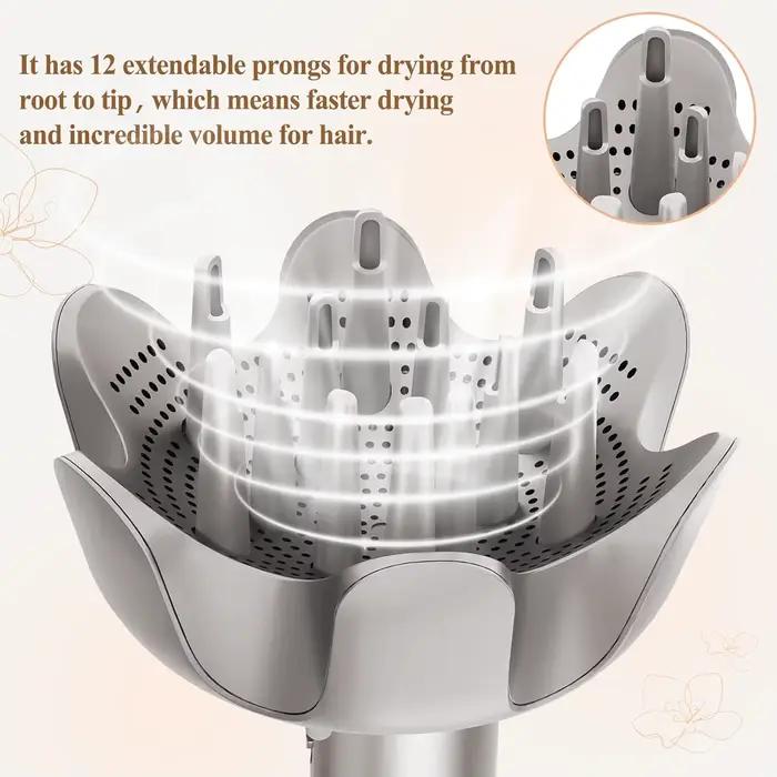 Diffuseur de lotus pointu réglable pour buse de soufflage Flexstyle-Curl Definition pour cheveux bouclés et contrôle