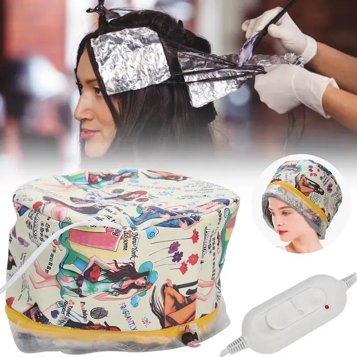Chapeau chauffant électrique pour traitement capillaire à l'huile