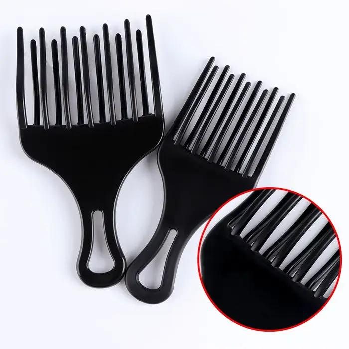 Brosse à Fourche en Plastique Antistatique pour Cheveux Bouclés