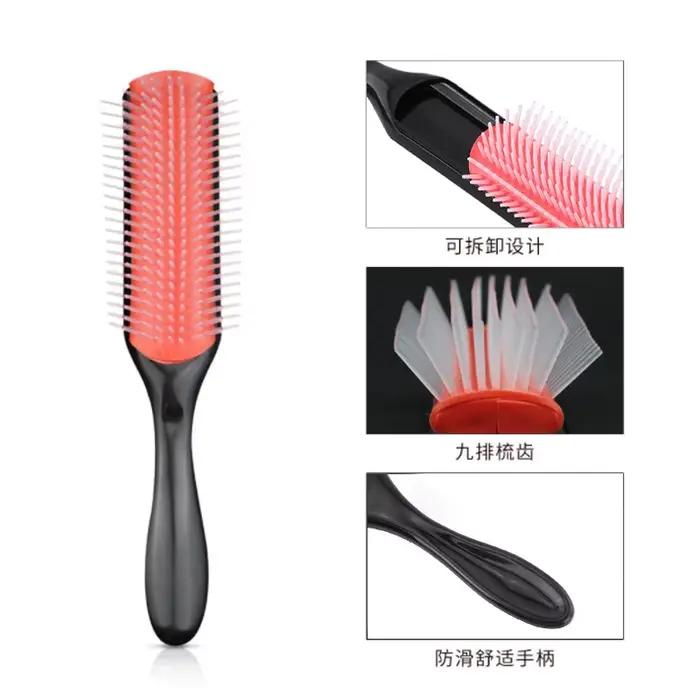 Denman – brosse à cheveux démêlante unisexe à 9 rangées