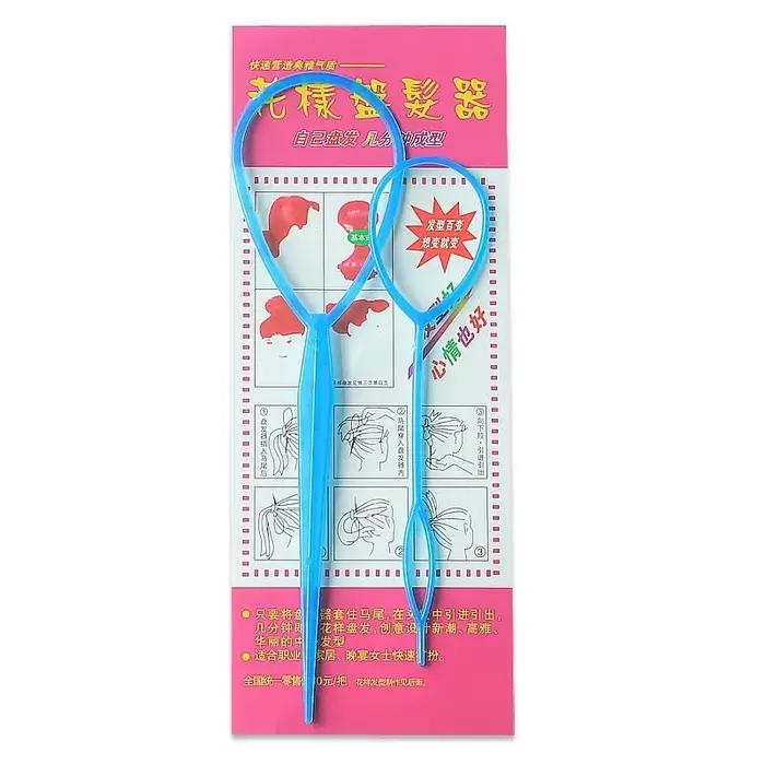 Populaire 1 ensemble queue de cheval créateur boucle en plastique outils de coiffure poney Topsy