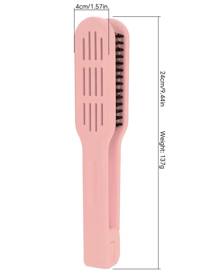 Brosse chaude et lisseur de cheveux 2 en 1