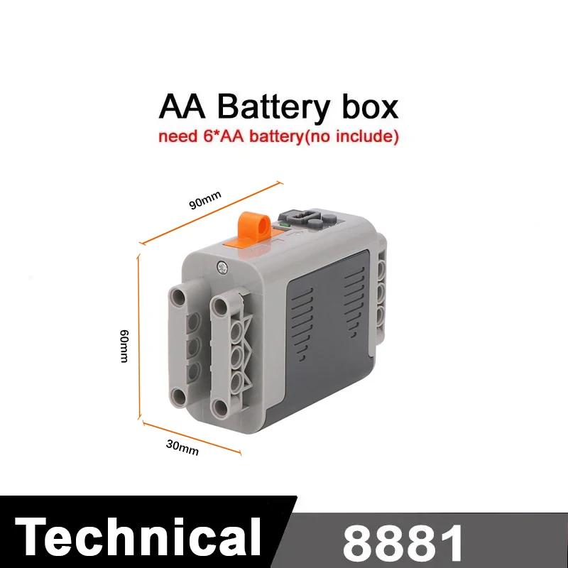 MOC – fonctions de puissance M/L/XL, boîte de batterie de moteur, récepteur à distance IR pour voiture RC, modèle de Robot, blocs de construction, pièces techniques modifiées