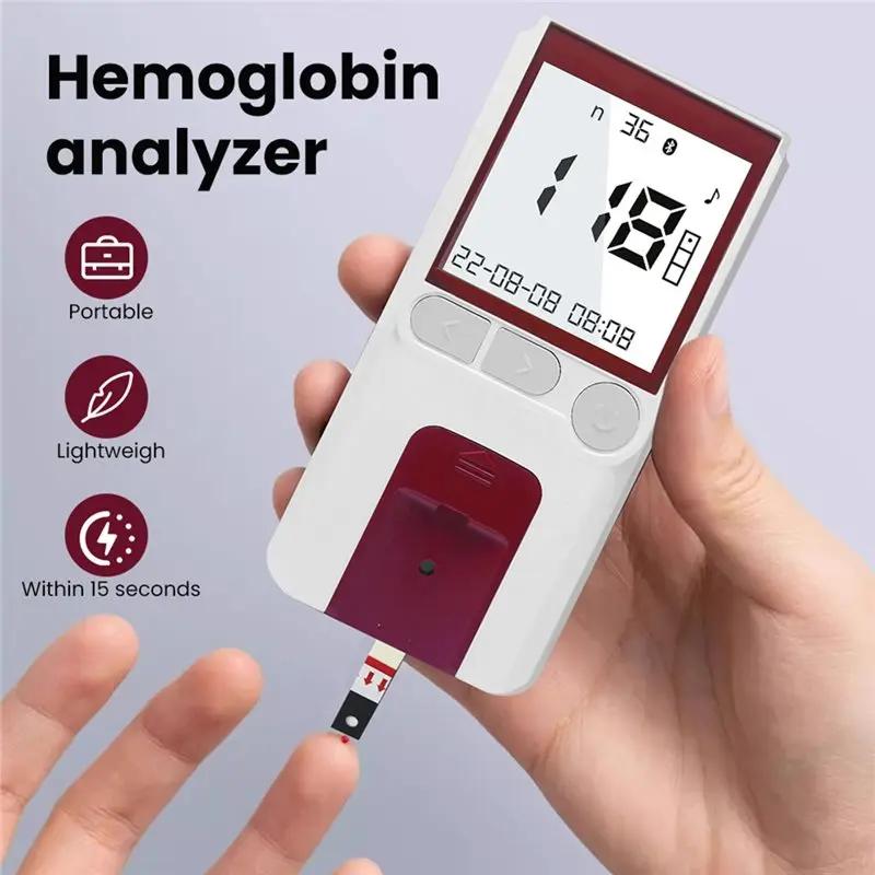 Bandelettes de test d'hémoglobine, appareil de test sanguin rapide à domicile, détection de l'anémie, testeur de fer sanguin, hypoxie