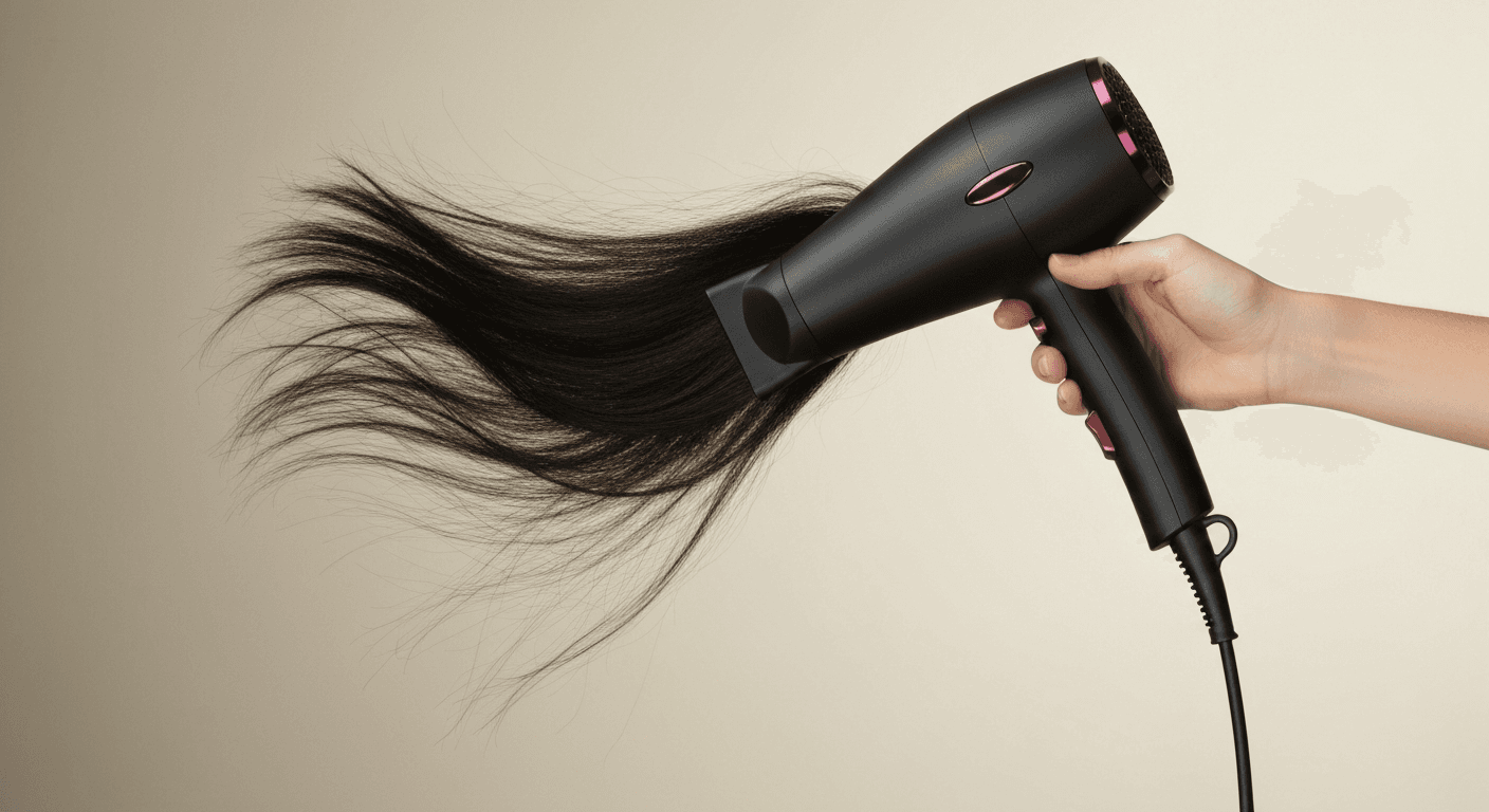 Sèche-cheveux & brosses — Souffle ionique, vitesse et douceur.