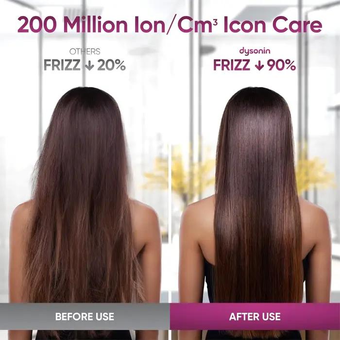 Sèche-cheveux professionnel à ions négatifs, haute vitesse, faible bruit, chauffage rapide, air chau