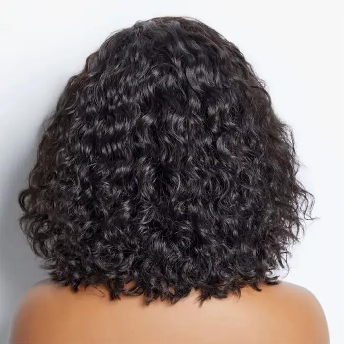 13*4 dentelle frontale perruques de haute qualité bouclés coupe lutin perruques 12A brésilien vierge
