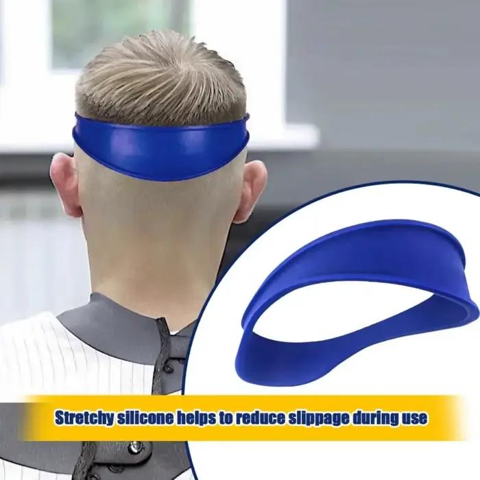 Bande de sauna incurvée en silicone pour la coupe des cheveux à la maison, modèle de rasage, guide d