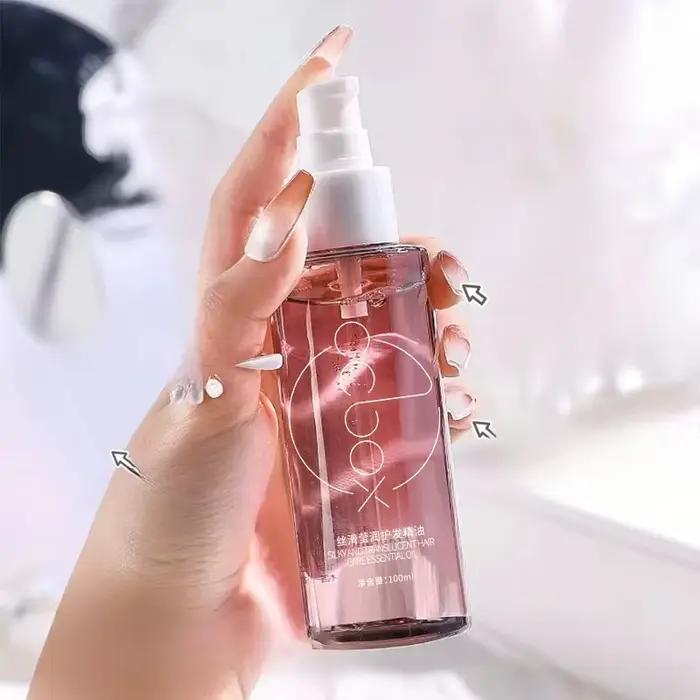 Huile essentielle pour soins capillaires 100 ml, cheveux secs, parfum longue durée et huile essentie