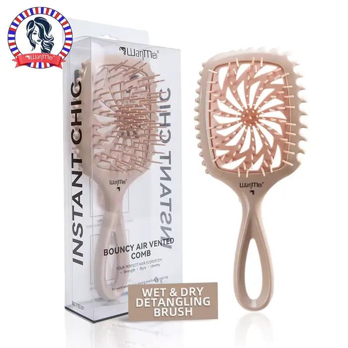 WANMEI Brosse à cheveux démêlante - Sans effort sans enchevêtrement - idéale pour les bouclés nature