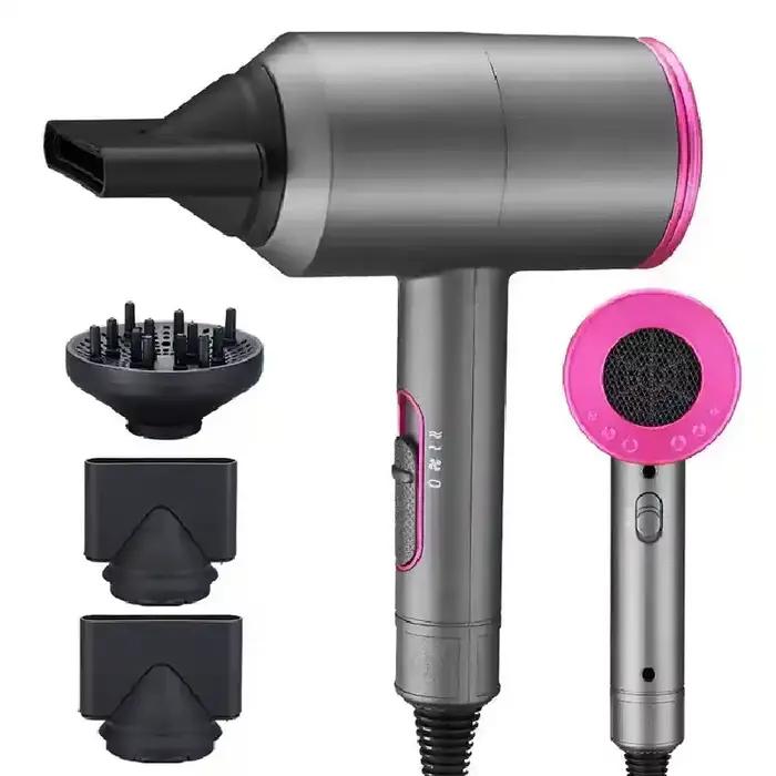 Sèche-cheveux professionnel vent fort Air chaud Air froid Ion Salon sèche-cheveux 1800w brosse Ion n