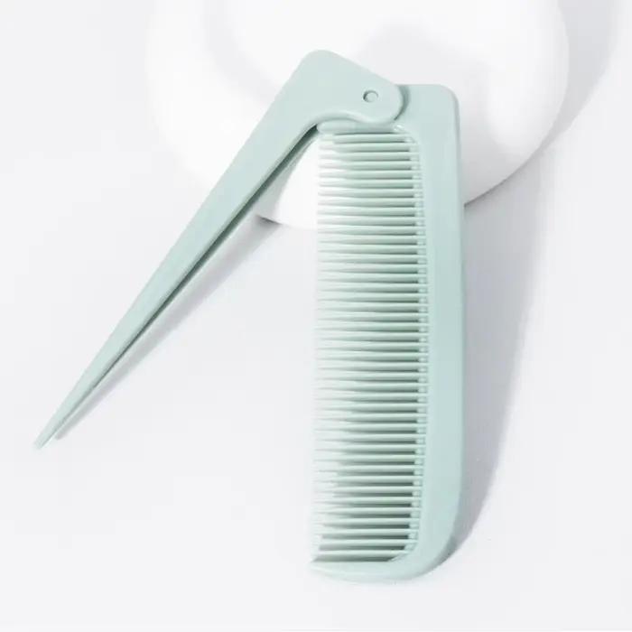 Peigne à queue pliant minimaliste portable, outil de coiffure domestique mini et compact, spécial po