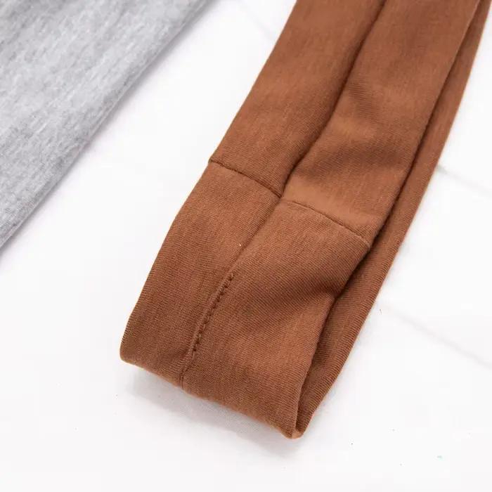 Bandeau élastique en coton, bandeaux à la mode pour femmes et hommes, solide, course à pied, Fitness