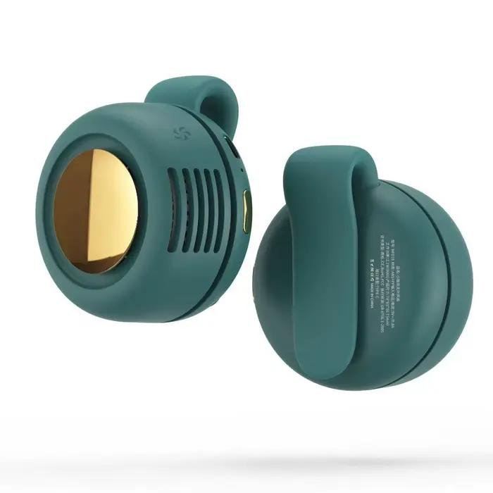 360 ° Ventilateur de cou rotatif, mini ventilateur portable à clipser, rechargeable par USB, ventila