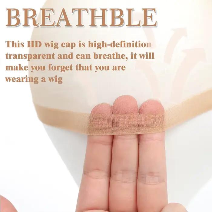 Gros HD perruque casquettes haute qualité Transparent HD filets à cheveux tissage Nylon extensible d
