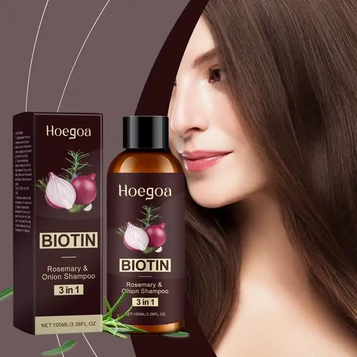 Shampoo à l'oignon rouge, nettoyant, réparateur du cuir chevelu, hydratant pour cheveux secs, lissan
