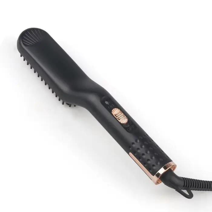 Brosse peigne électrique multifonction pour cheveux et barbe, lisseur et boucleur, outils de coiffag
