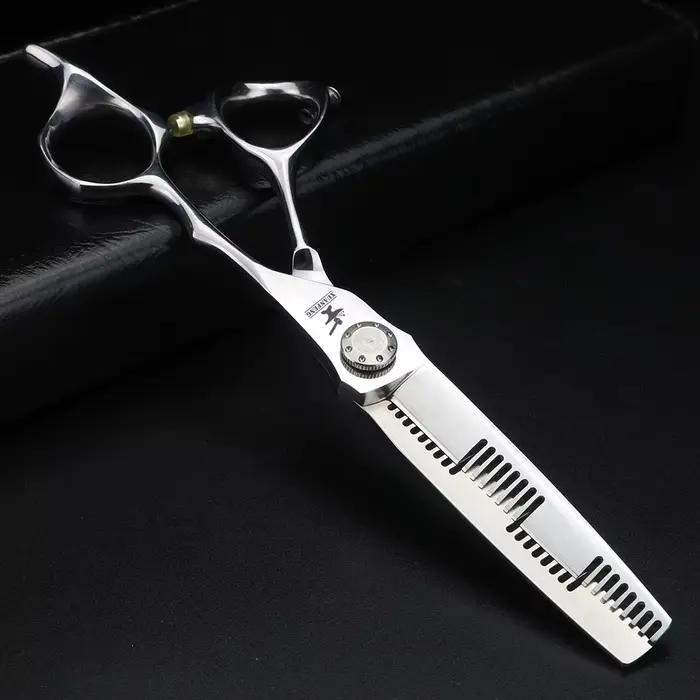 Ciseaux de coupe et d'amincissement des dents à double face, Japon, Unique, 440C