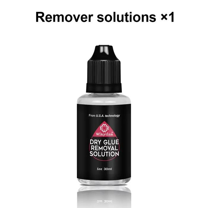 Kit de colle UV pour extensions capillaires, solution de retrait rapide pour colle sèche et extensio