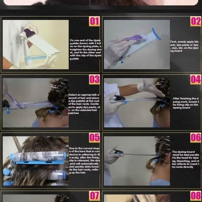 Planche de Balayage pour Salon de coiffure, ensemble d'outils de coiffure, accessoire, teinture prof