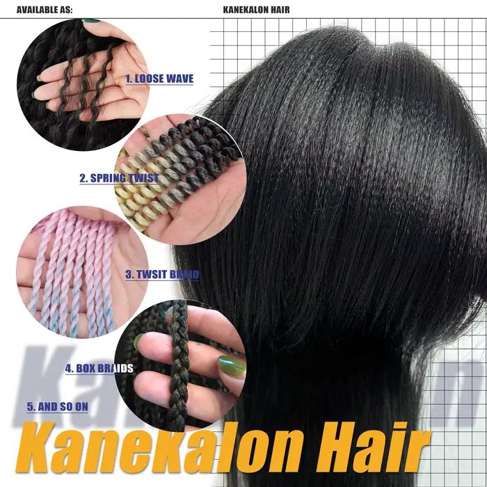 Cheveux synthétiques pour tresses jumbo Kanekalon de 82 pouces de long, extensions de cheveux pour t