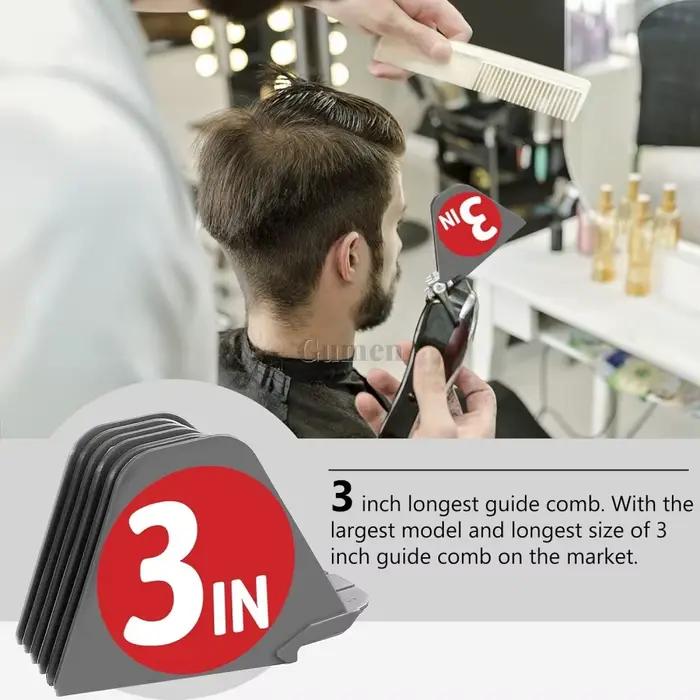Peignes de guidage pour tondeuse à cheveux, 8 pièces, adaptés à la plupart des tailles, peigne limit