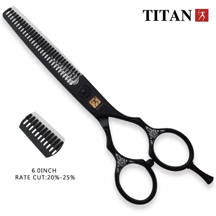 TITAN coupe de cheveux ciseaux de coupe amincissants ciseaux de coiffeur japon acier 5.5 pouces 6.0