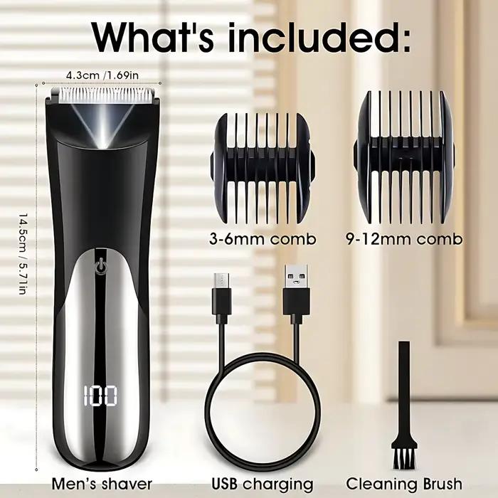 Tondeuse rasoir pour homme électrique barbe moustaches favoris rasoir électrique USB Rechargeable Li