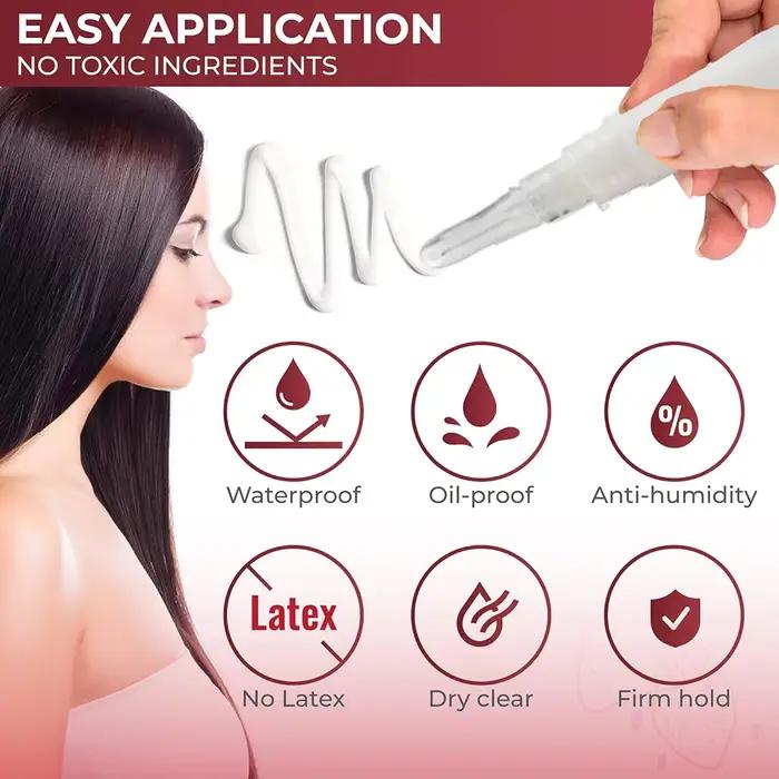 Colle pour perruque Lace Wig imperméable, 5/38ml, forte tenue, colle pour perruque Lace Front Wig, é