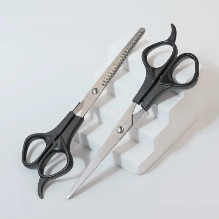 Kit de ciseaux de coupe de cheveux, ciseaux de coiffure professionnels pour Salon de coiffure, barbi