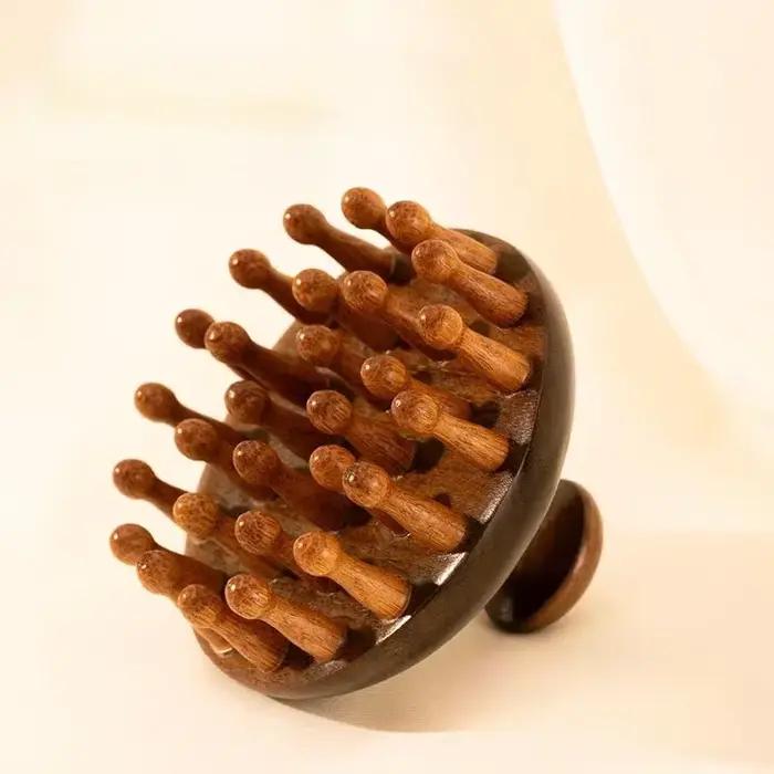 Brosse Loc pour dreads, peigne de Massage en bois, outils de Massage à gratter, peigne à dents large