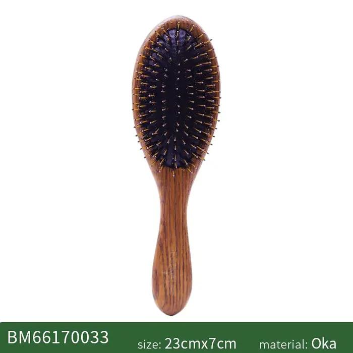 Brosse à cheveux en poils de sanglier avec nom personnalisé pour femmes, poignées, style de cheveux