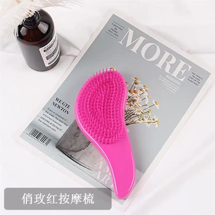 Brosse à cheveux magique antistatique, peigne démêlant, douche, galvanoplastie, peigne de Massage, o