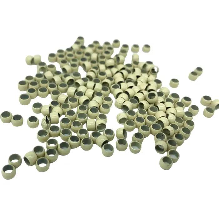 1000 pièces 4.0mm cuivre Nano perles sans silicone pour Extensions de cheveux Micro lien anneaux per