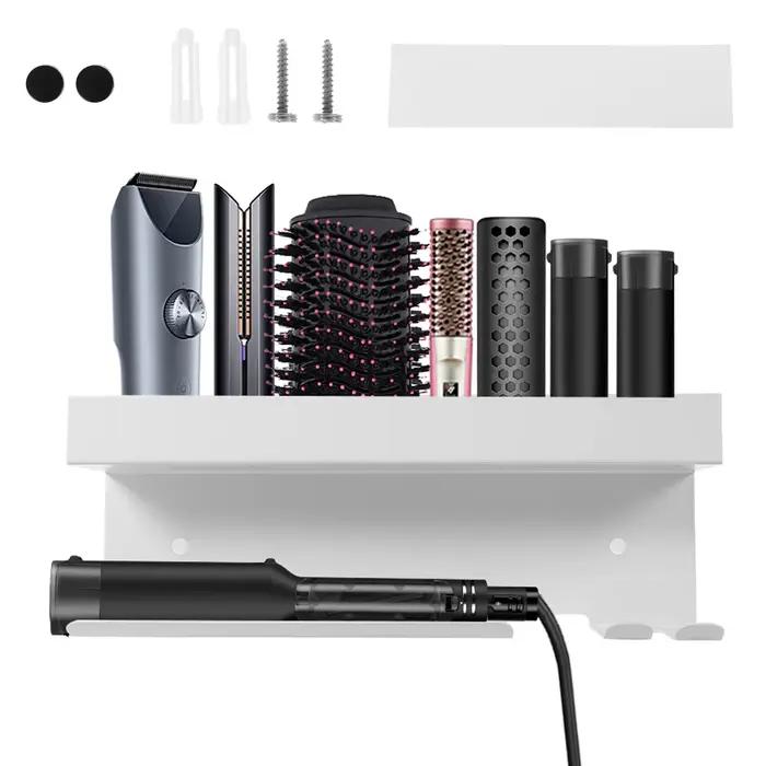 Support mural pour sèche-cheveux, support de rangement pour Dyson Airwrap avec fente dédiée pour pri