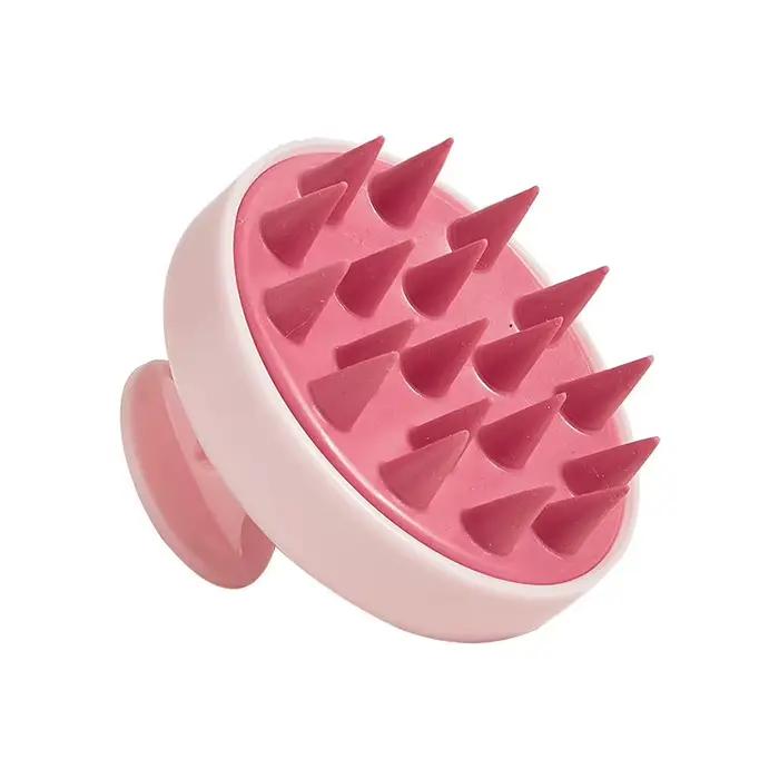 Brosse de Massage du cuir chevelu en silicone souple, 1 pièce, brosse de Massage et de nettoyage du