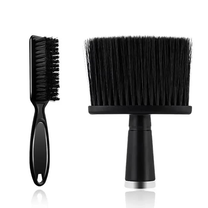 Ensembles de brosses de Salon de coiffure, nettoyage du cou, plumeau, tondeuse, brosse à cheveux pro