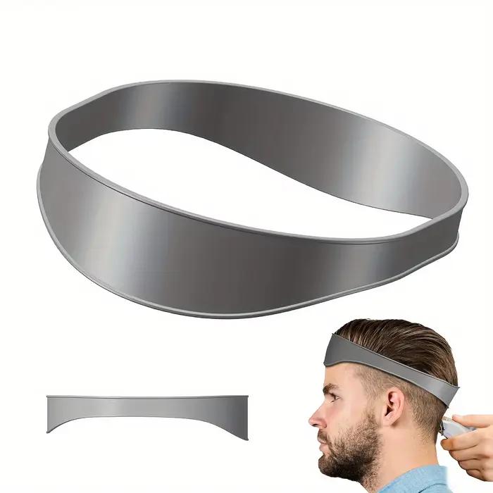 Peigne de positionnement de coupe de cheveux, peigne à dessus plat, modèle de rasage de décolleté et
