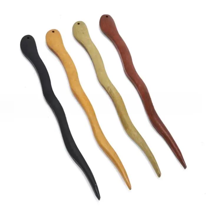 Bâton de cheveux en bois élégant de Style chinois pour femmes et filles, épingles à cheveux simples,