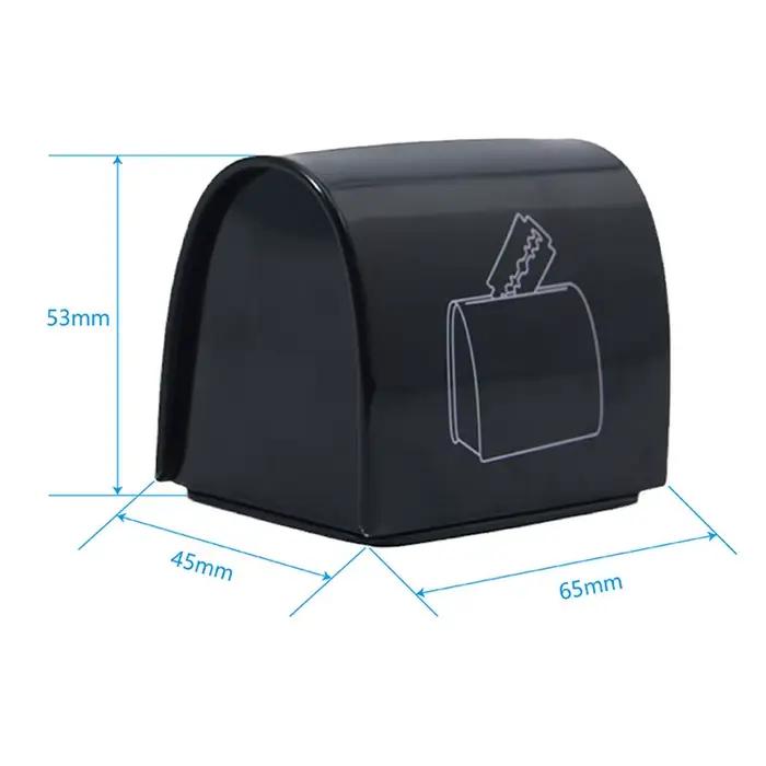 Boîte de rangement pour objets tranchants de barbier, lame de rasoir, petite capacité, collecte de d