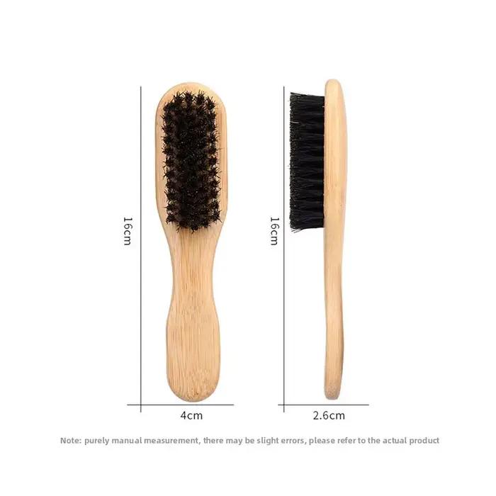 Brosse à cheveux en poils de sanglier pour chignon élégant en queue de cheval et lissage des poils d