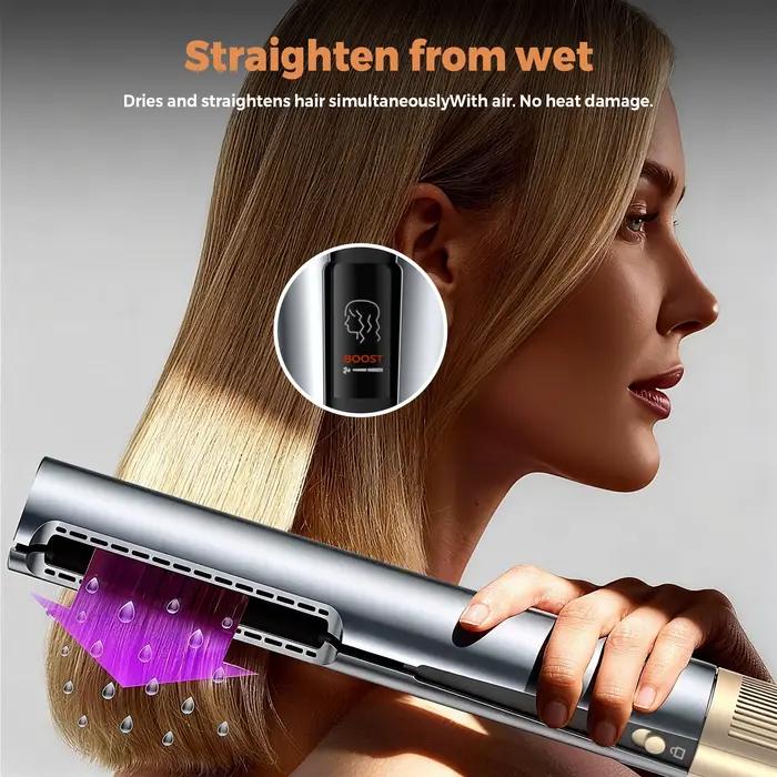 Lisseur à air chaud UKLISS 1500W, lisseur à air ionique avec air chaud et air froid, sans dommages c