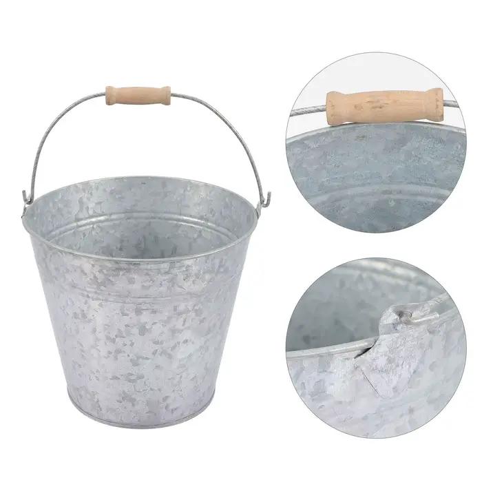 Seau d'arrosage décoratif style ferme mignon pour arrangements de fleurs séchées, pots baril pour pl